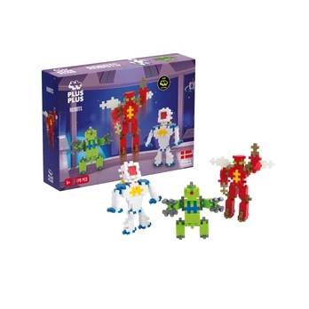 Plus Plus konstruktorius, Robotai, Mini neoninės 170 Plus Plus konstruktorius, Robotai, Mini neoninės 170