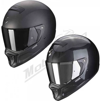 Krosinis / Caferacer šalmas Scorpion EXO-HX1 Carbon SE Solid Gold