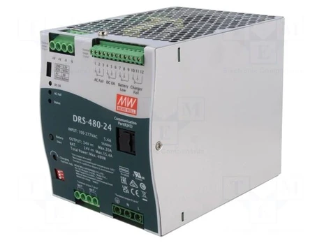 Power supply: buffer | for DIN rail | 480W | 24VDC | 20A | 90÷305VAC