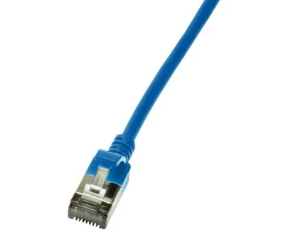 LogiLink Patchkabel CAT6A STP TPE SlimLine blau 3,0m