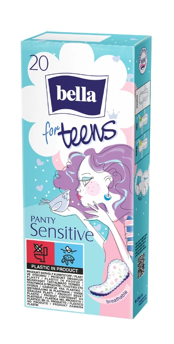 Kelnaičių įklotai Bella Teens Panty Sensitive, 20 vnt.