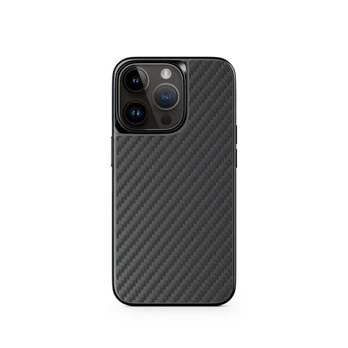 „Epico Mag+“ hibridinis anglies pluošto dėklas „iPhone 14 Pro Max“, juodas