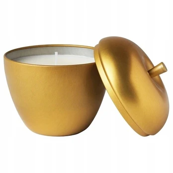 Ikea Vinter Kvapi žvakė obuolys/cinamonas auksinė