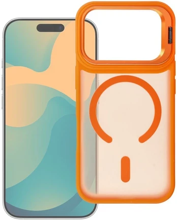 Case for iPhone 17 Pro Max Forcell F-Protect Shadow Stand Premium compatible with MagSafe oranžinis