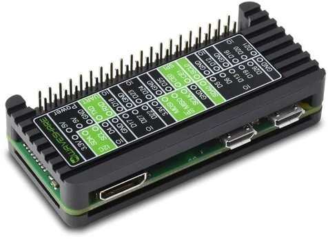 „Waveshare Raspberry Pi Zero / Zero W / Zero 2 W“ dėklas – apsauginis aliuminis – „Waveshare 23027“