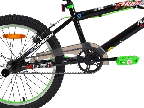 Dviratis Karbon BMX 20 juodas-žalias