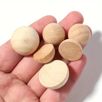 Mediniai karoliukai, 15mm (120pcs)