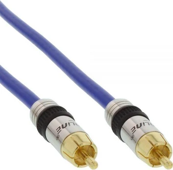 Kabelis InLine RCA (Cinch) - RCA (Cinch) 3m mėlyna (89403P)