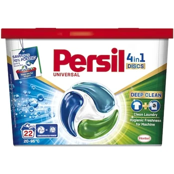 Skalbimo kapsulės PERSIL DISCS UNIVERSAL, 22 skalbimai