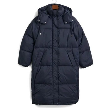 Paltas moterims, Mėlyna, Full length down coat