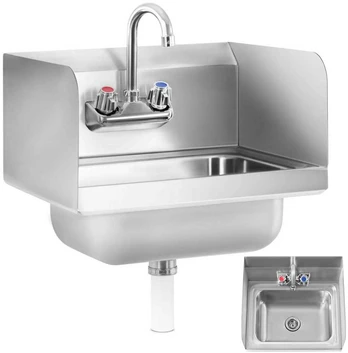 Royal Catering Virtuvinis rankinis praustuvas pagamintas iš nerūdijančio plieno, plotis 43,5 cm