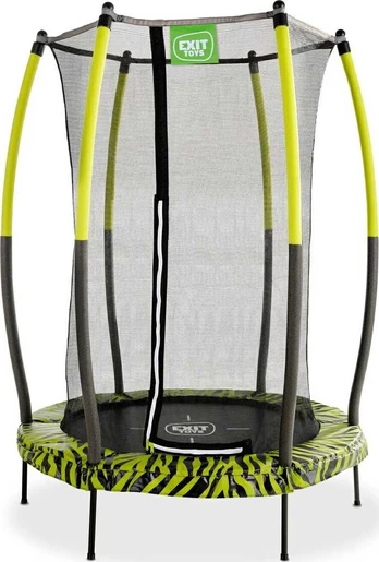 EXIT Tiggy junior trampoline with safety ø140cm - juodas/žalias