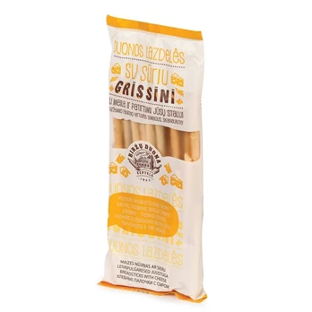 Duonos lazdelės su sūriu GRISSINI, 125 g