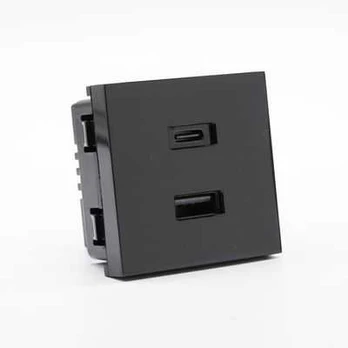 Shelly Wall Ekranas stand priedas USB, juodas