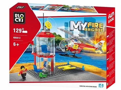 Konstruktorius Blocki MyFireBrigade Helicopter & Control Tower KB0812, plastikas
