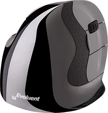 Kompiuterio pelė Evoluent VerticalMouse D usb type-a, sidabro/juoda