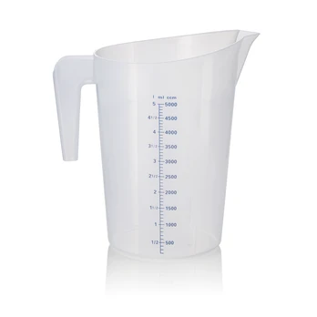 Ąsotis matavimui 5 L plastikinis