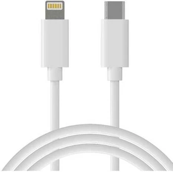Laidas Extra Digital CA913268 PD, Lightning/USB Type-C, 1 m, balta, 18 W