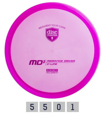 DISCMANIA C-LINE MD3 Pink Diskgolfo diskas