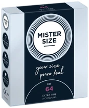 Prezervatyvai Mister Size, 64 mm, 3 vnt. kaina