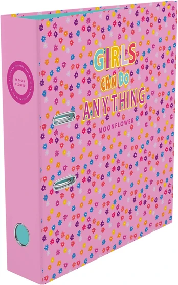 A4 Lever Arch File Teen Moonflower