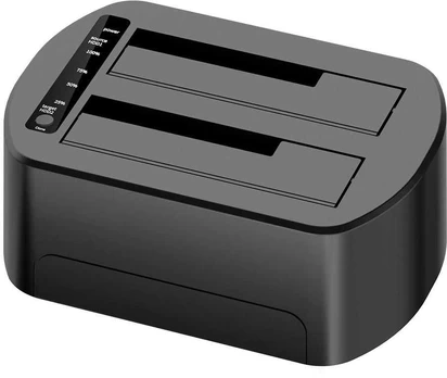 Coreparts USB3.0 dual bay HDD clone docking station with RGB