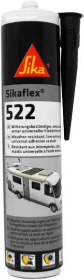 Sikaflex 522 C124 juodi klijai 300ml