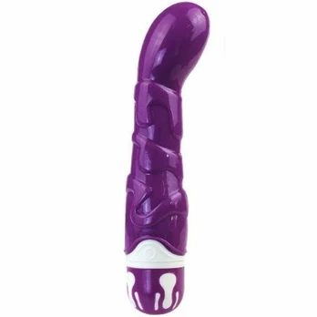 BAILE Realistic Cock 10 Rhythms Silicone Violet 22cm Intimate Device