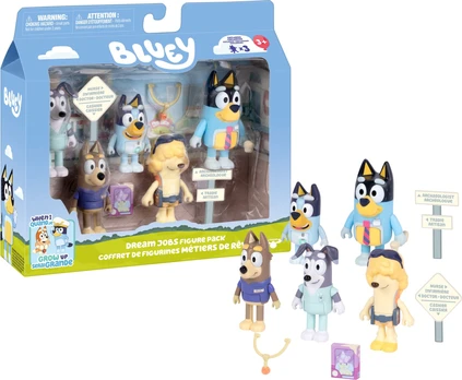 Bluey – Dream Jobs Figure 5‑Pack (90543)