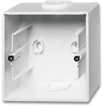 ABB-basic55 Pagrindas, blizgiai baltas, 1 modulis, pristatomas be rėmo
