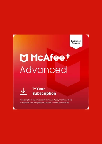 McAfee+ Advanced - Individual 1 Year Subscription Key GLOBAL
