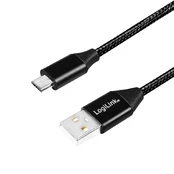 Laidas Logilink USB to Micro USB USB, Micro USB, 0.3 m, juoda kaina