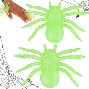Fluorescenciniai Helovino vorai, 11 cm, 2 vnt.