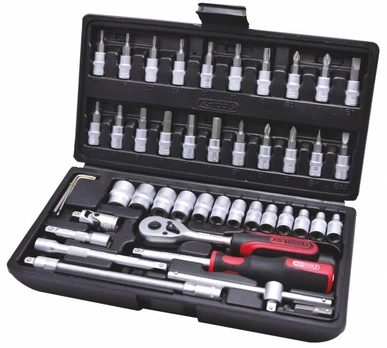 Galvučių komplektas 1/4" 48-vnt CLASSIC, KS Tools
