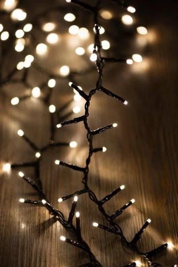 Finnlumor Cluster Lights 1500 miniLED juodas laidas