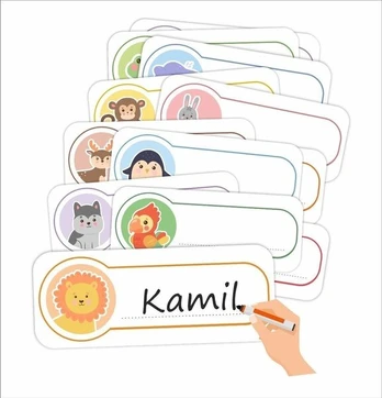 Rūbinės antspaudai + klijai - Gyvūnai 04 30vnt - LearnHow