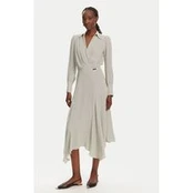 Elisabetta Franchi Marškinių tipo suknelė AB86552E2 E84 Écru Regular Fit