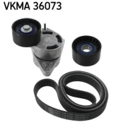 V formos rumbuotas diržas, komplektas SKF VKMA 36073 kaina
