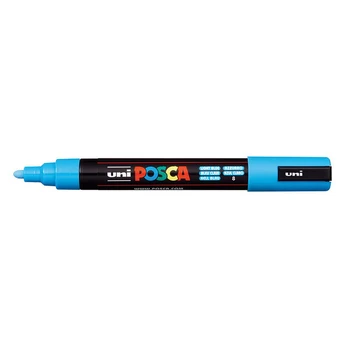 Žymeklis UNI Posca PC-5M, apvalus, 1.8 - 2.5 mm, šv. mėlynas