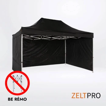 Reklaminės palapinės sienos 3x2 Juoda Zeltpro PROFRAME
