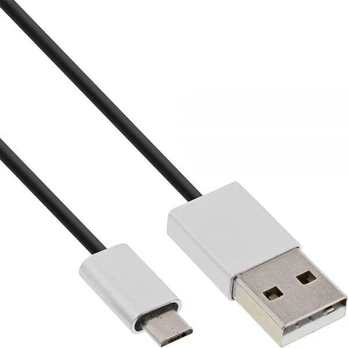 Kabelis USB InLine USB-A - microUSB 3 m Juodas (31730I)