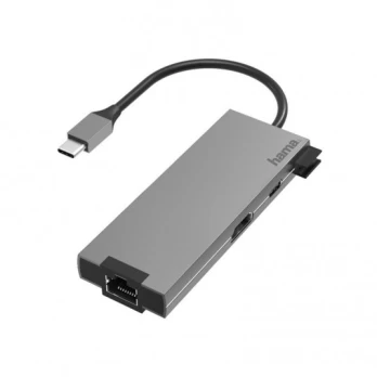 Adapteris Hama USB-C lizdas-2x USB-A / USB-C / HDMI / LAN