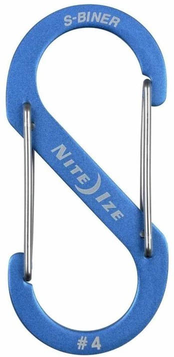 Nite Ize Karabińczyk S-Biner Dual #4 aliuminio mėlyna (SBA4-03-R6)