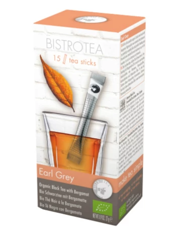 Juodoji arbata BistroTea "Earl Grey" 15vnt. lazdelių