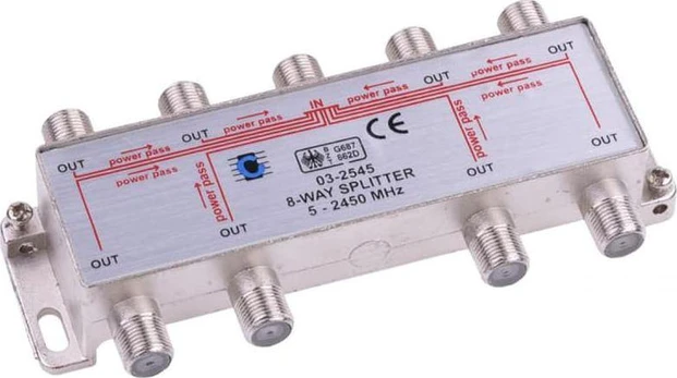 Cabletech 8 krypčių skirstytuvas