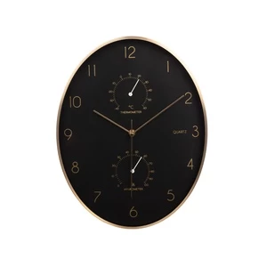 Mondex Alu sieninis laikrodis with thermometer and hygrometer