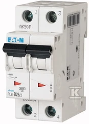 Eaton PL6-C25/2 WYŁ.NADPRĄDOWY 6KA