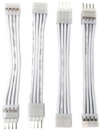 Light Solutions Aps Light Solutions Cable for Philips Hue Gradient LightStrip - 5cm - Baltas - 4 pcs