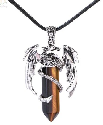 Pakabukas karoliai Dragon With Tigr Crystal