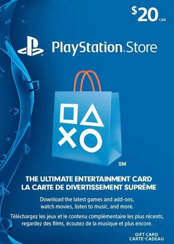 PlayStation Network Card 20 CAD PSN Key CANADA